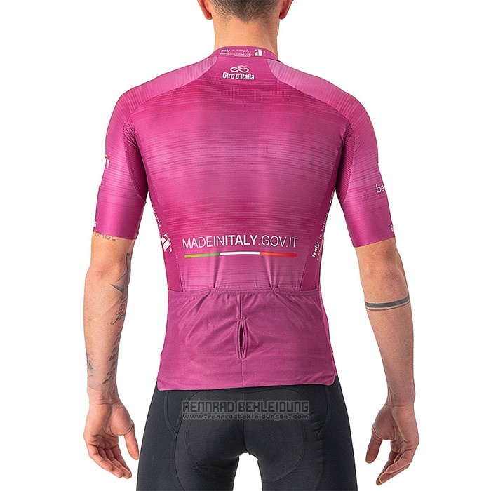 2022 Fahrradbekleidung Giro D'italia Volett Trikot Kurzarm und Tragerhose